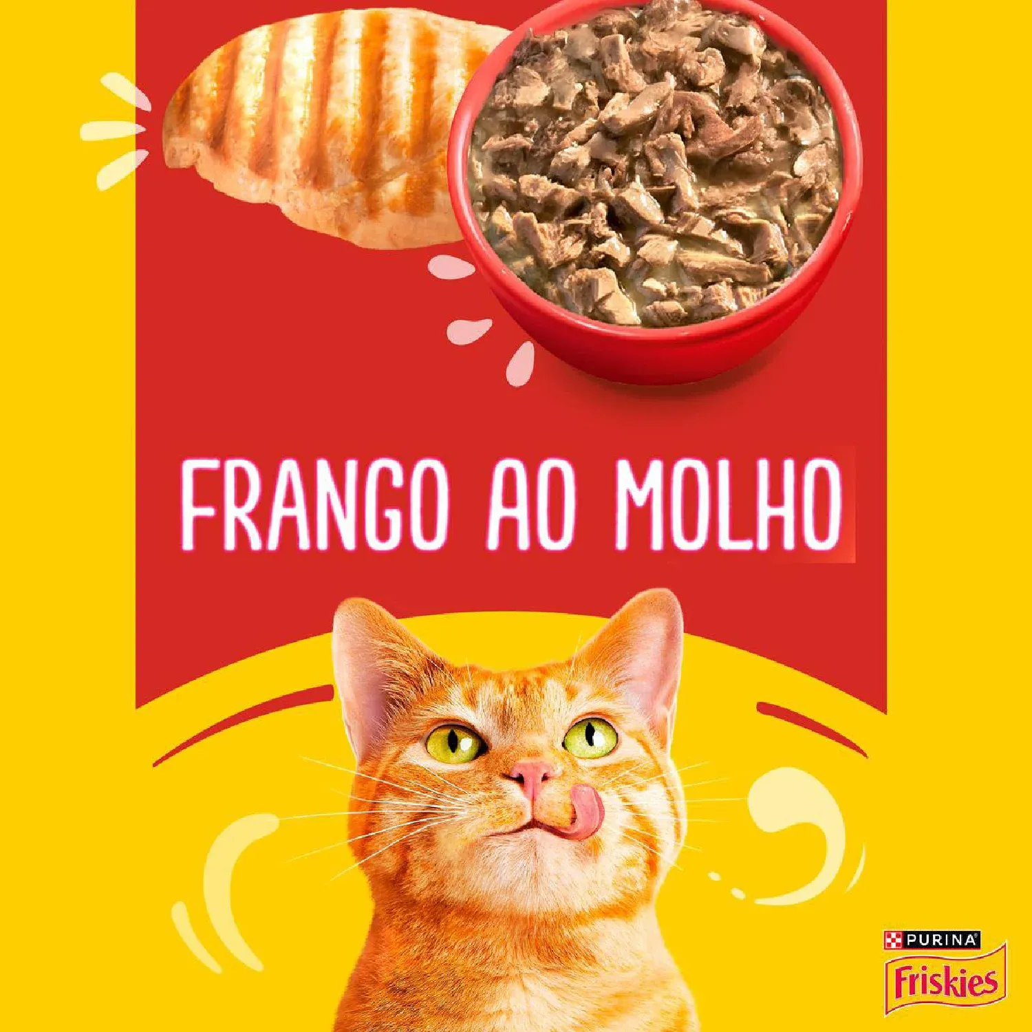 Racao Umida Friskies Gatos Adultos Frango ao Molho ingrediente-04